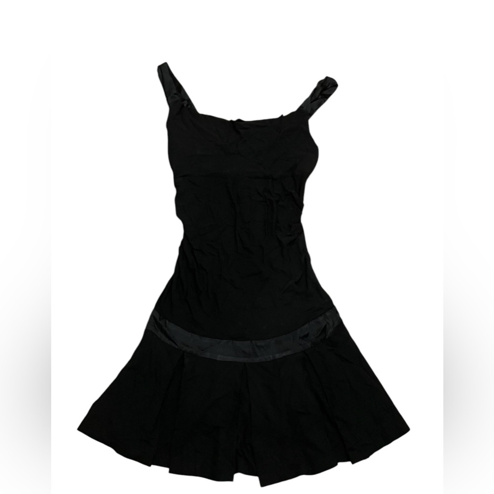 Diane von Furstenberg fit & flair low waisted crepe & satin dress. Great Gatsby.